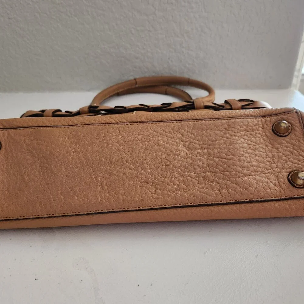 Euc Vintage Coach Hampton Leather Handbag Tote Bag Satchel